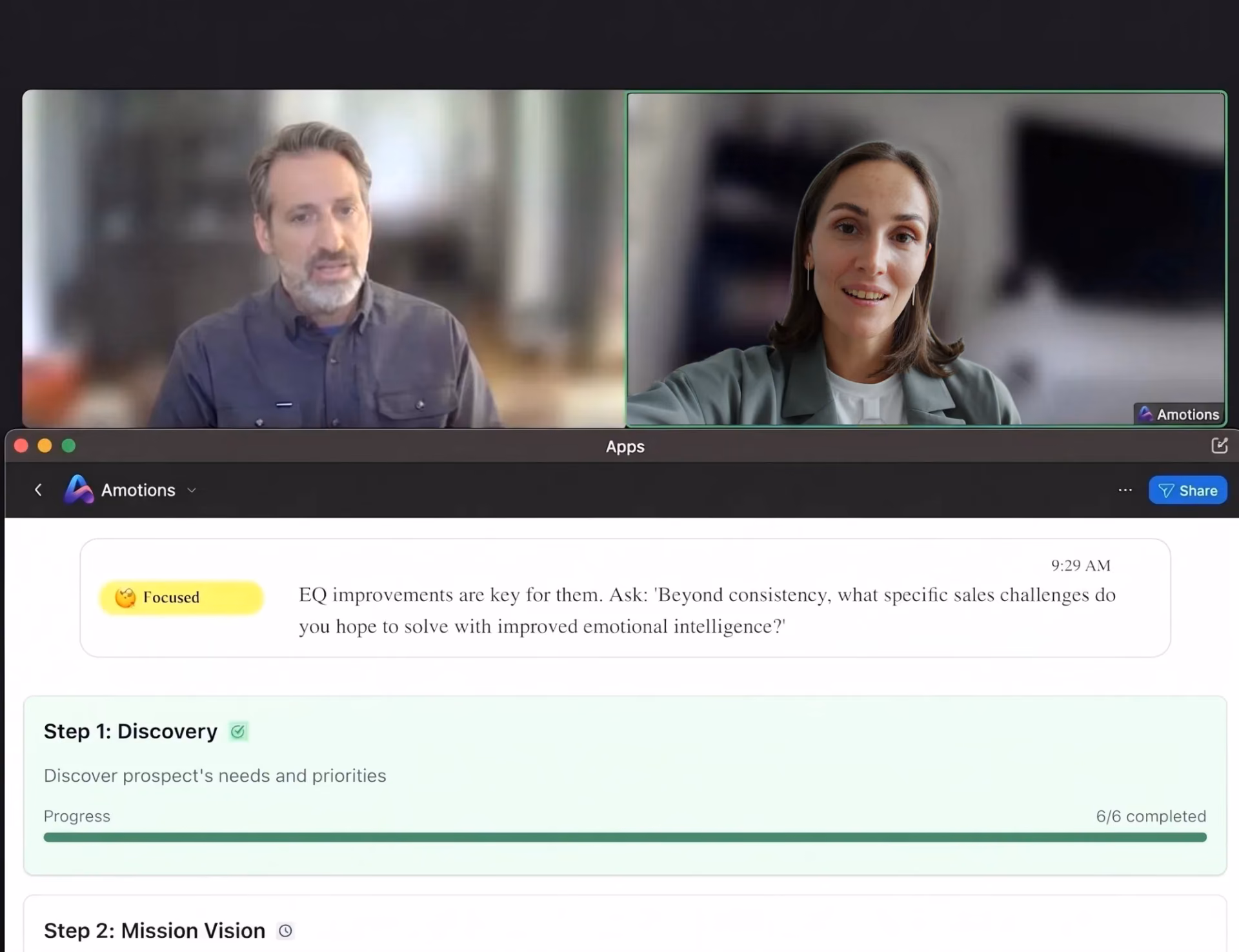A buyer and a seller on a Zoom video call